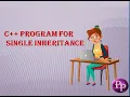 C program for Single Inheritance INHERITANCE