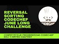 Codechef June Long Challenge Reversal Sorting