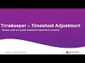 Timesheet Adjustment