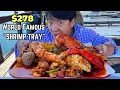 278 FAMOUS King Crab Lobster SHRIMP TRAY at San Pedro Fish Market Foods to Eat Before You Die