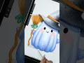 Download Lagu How to draw a Halloween Ghost Watercolor on Procreate app  #digitalart  #drawing  #Halloween #art
