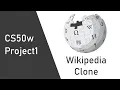 Project 1 Wiki CS50w - wikipedia clone