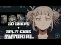 3D SHAPE SPLIT CUBE TUTORIAL ALIGHT MOTION D