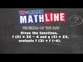 Evaluating Functions Interpreting Function Notation TNLearn Mathline