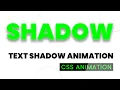 Awesome CSS Text Shadow Animation Text Animation CSS Animation