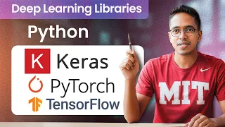 Intro to Python Deep Learning libraries - Tensorflow Keras PyTorch Programming foundations for ML