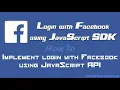 Login with Facebook using JavaScript SDK