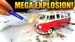 Wieviel BÖLLER ÜBERLEBT ein alter VW BULLY BUS? - Silvester Vorfreude 2026!