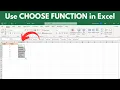 How to use Choose Function in Excel Quick Simple