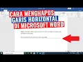 Download Lagu Cara Menghapus Garis Horizontal di Microsoft Word
