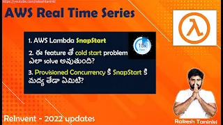 EP-73 AWS Lambda SnapStart ReInvent 2022 Cold Start 10x performance Rakesh Taninki