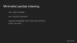 A minimalist s guide to slicing and indexing pandas DataFrames
