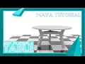 Modeling a Table - Maya Tutorial