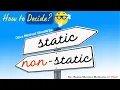 - Choosing Between Static and Non-Static Methods in Java