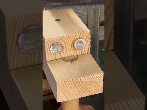 How to Cut an Indestructible Interlocking Wood Joint 🪚🪵 #shorts