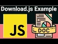 Javascript Download js Example to Download Text Blob Images From URL With Filename in Browser