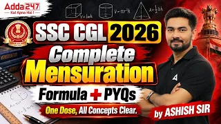 Mensuration Formulas and PYQs for SSC CGL 2026 Exam Preparation