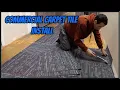 Commercial Carpet Tile Installation - Time-lapse