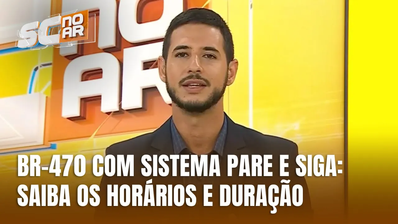 Trânsito na BR-470 vai funcionar em sistema Pare e Siga para obras de elevação da pista