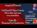 AngularJS Tutorials for Beginners Shopping Cart Example Move data between two controllers