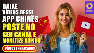 Baixe vídeos engraçados desse aplicativo chinês e veja seu canal de shorts monetizar