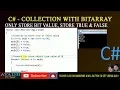 bitarray in c net collection object-bitarray in c c tutorial avadh tutor