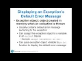 Chapter 6 Exceptions