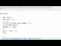 C Programming 12 while loop example factorial of a number