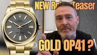 nowy z oty rolex op41 teaser wydany zegarki i cuda 2026
