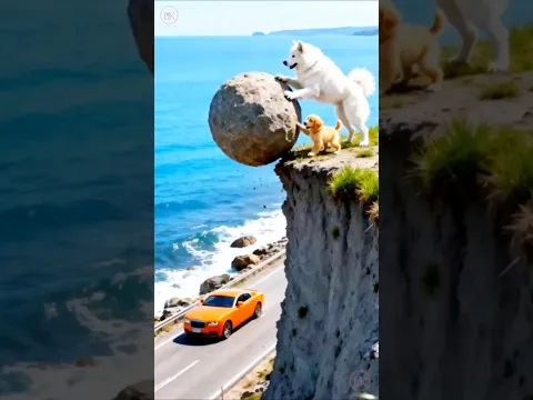 Hero Dogs Rescue Car Driver Just in Time 🐶😱 #shorts #youtubeshorts #youtubevideo #dog #viralvideo