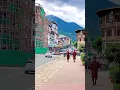 Lagu Bhutan 🇧🇹 view of the main street of capital city, Thimphu #bhutan #foryou #shorts