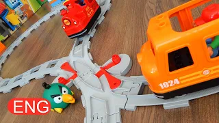 Train Adventure Cartoons - Road crossing & Toy City | Episode 291 | Cartoons for Kids (ENG)