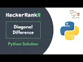 Diagonal Difference HackerRank Python Solution