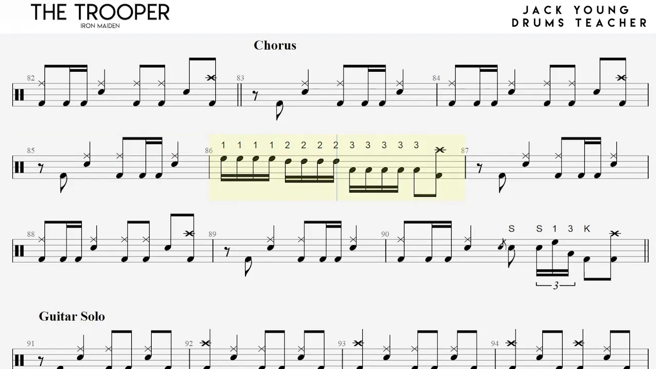 How to Play The Trooper on Drums 🎵 Trinity Rock & Pop Drums How to Play The Trooper on Drums 🎵 Trinity Rock & Pop Drums