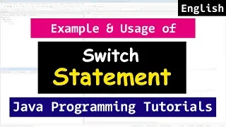 Switch Statement in Java Programming Tutorials For Beginners
