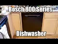 New Bosch 800 Series Dishwasher Setup