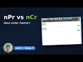 TI-84 Evo - Permutations and Combinations nPr and nCr Algebra 2 Unit 9 with Jonah