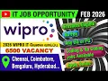 IT JOB WIPRO MNC IT Company Job for Freshers 9 FEB 2026 Job Vacancy in Tamil