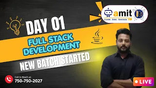 Full Stack Java Day 01 Live Demo Session For Freshers and experience