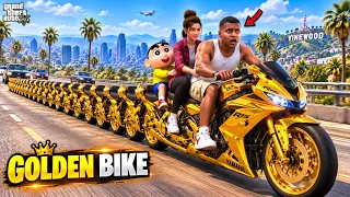 Shinchan & Franklin Make World's Longest Golden Bike in GTA 5! 😱🏍️ | GTA 5 Tamil Mods