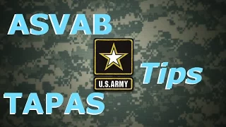 Taking The ASVAB and TAPAS Test Tips