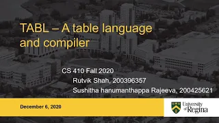CS 410 - Compiler Design Project
