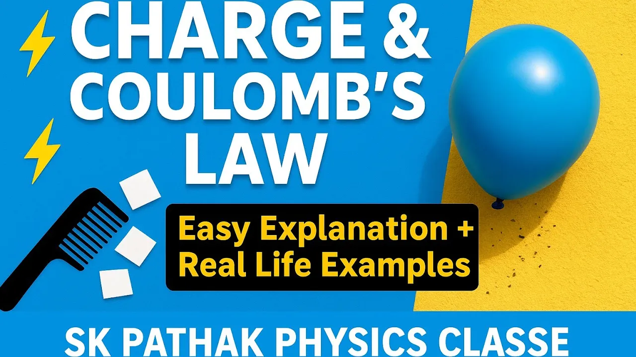 Charge & Coulomb's Law Explained | Properties of Charge with Real-Life Examples | SK Pathak Physics