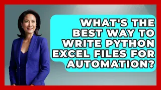 What s The Best Way To Write Python Excel Files For Automation - Python Code School