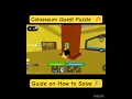 How to solve Colosseum Quest Puzzle Blox Fruits Roblox