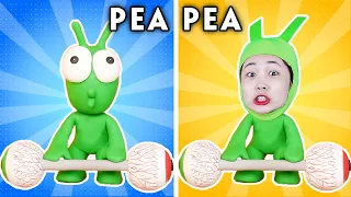 pea pea does weightlifting parody the story of pea pea woa parody