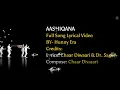 AASHIQANA – Chaar Diwaari | Lyrical Video | 4K Ultra HD | Hunny Era