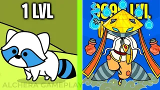 Raccoon Evolution MAX LEVEL RARE WIZARD RACCOON EVOLUTION All Secret Powerful Raccoons Unlocked