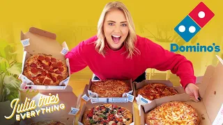 Trying ALL Of The Most Popular Menu Items From Domino s Pizza At Home