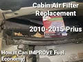 How To Change The Cabin Air Filter on 2010-2015 Prius